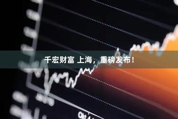 千宏财富 上海，重磅发布！